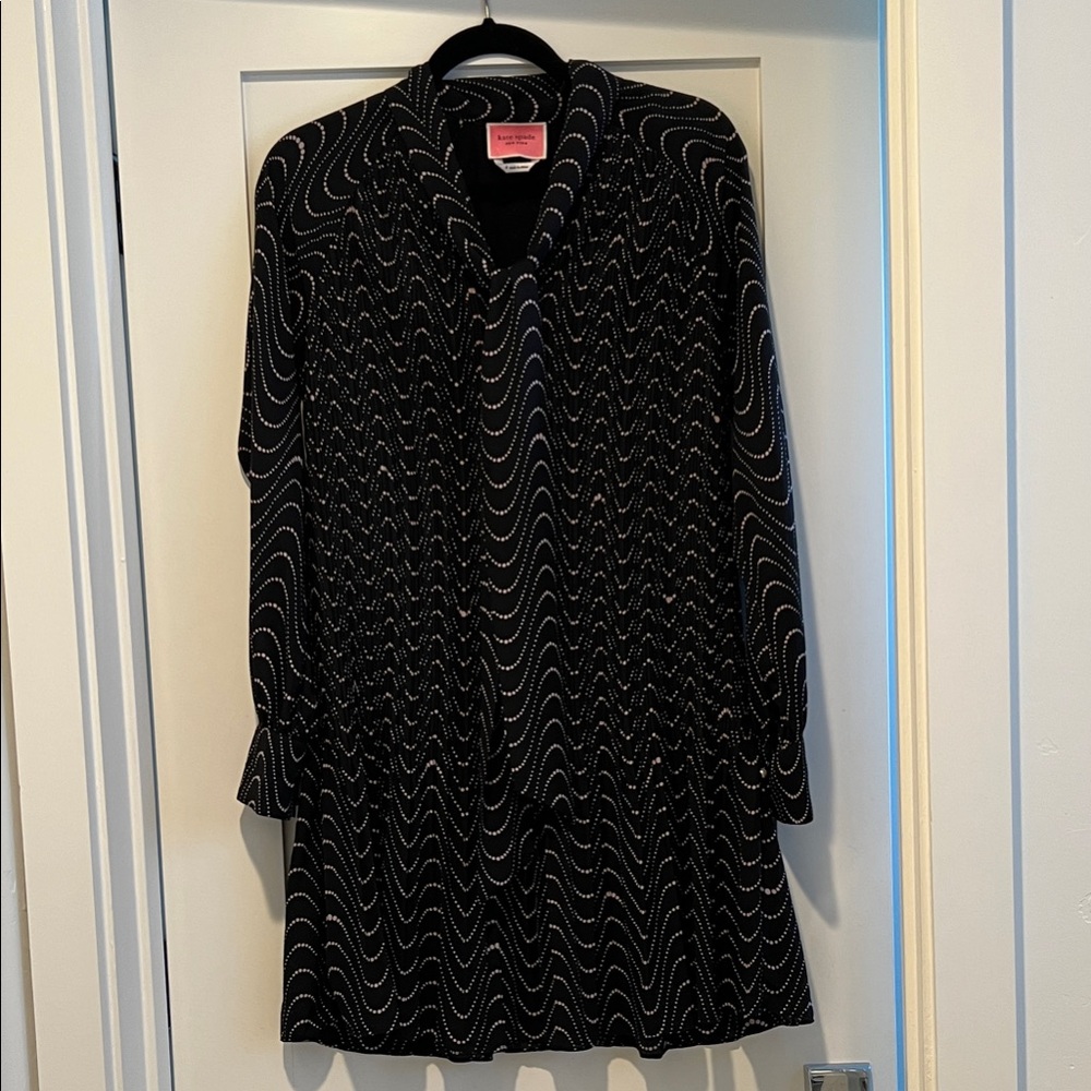 kate spade Black and White Long Sleeve Dress